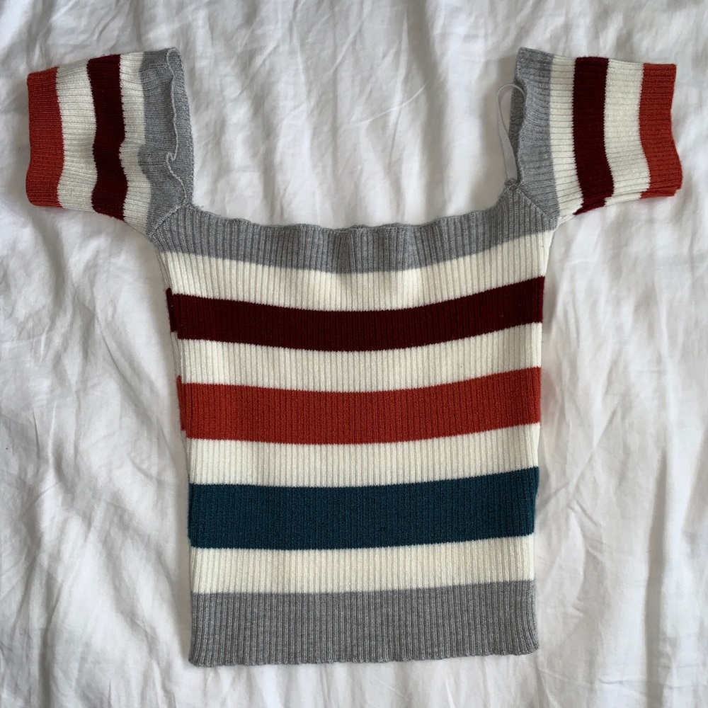 Dry Goods Off the Shoulder Crop Top